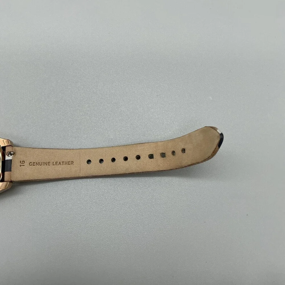 Fossil Scarlette ES4594 Womens Watch 32mm Blue Dial Crystals Leather New Battery